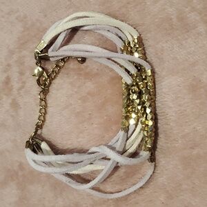 Stella and Dot leather cord bracelet